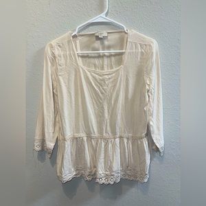 Loft Cream Blouse